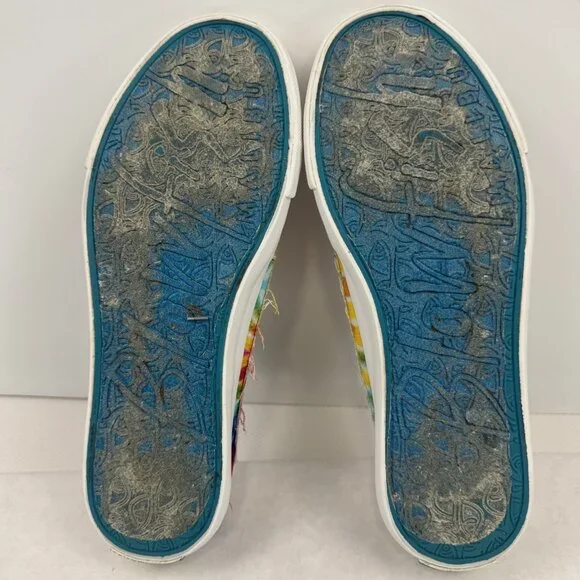 Blowfish Malibu Womens Size 8 Rainbow Tie Dye Play Sneakers Slip On Canvas - Picture 5 of 12